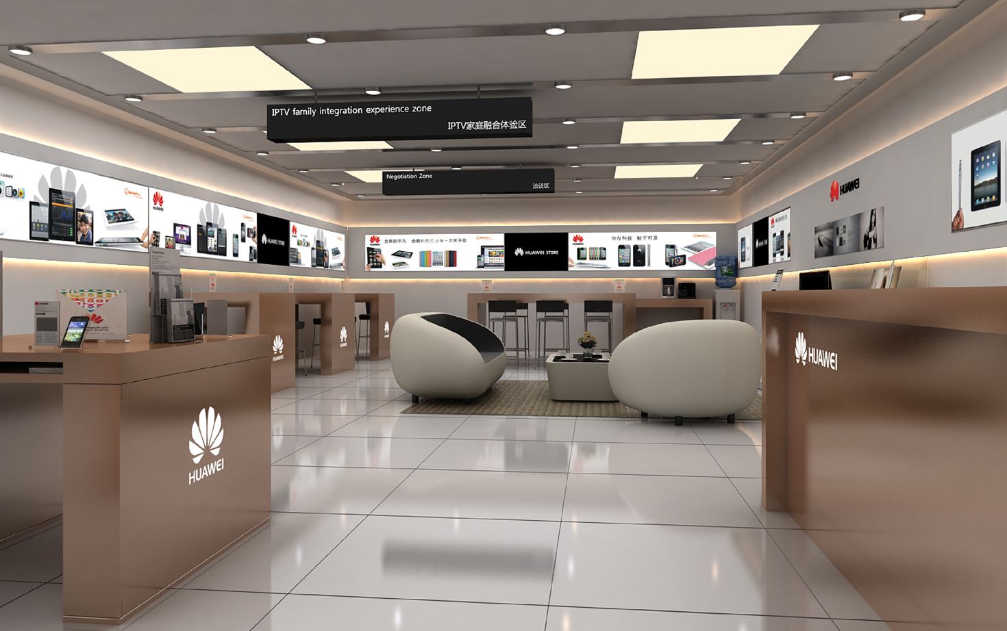 華為手機展示柜 手機展柜